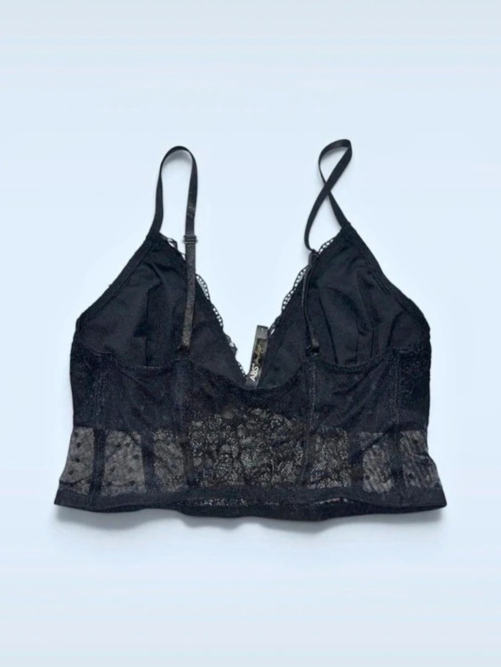 ABS by Allen Schwartz Black Lace Bralette